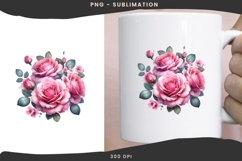 Valentine flower png design for T-shirts Product Image 2