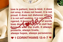 Love is Patient PNG, Valentine Heart PNG, love PNG, Xoxo PNG Product Image 1