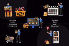 Black Friday 3D Illustration Pack Product Image 2