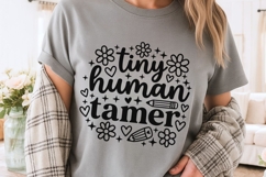 Tiny Human Tamer Svg, Back To School Svg, Funny Teacher Svg. Product Image 3
