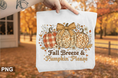 Fall Breeze And Pumpkin Sublimation - Halloween PNG Design Product Image 2