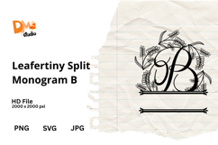 Leafertiny Split Monogram Product Image 1