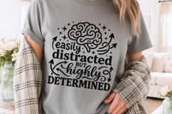 Easily Distracted But Highly Determined Svg, Adhd Brain Svg. Product Image 3