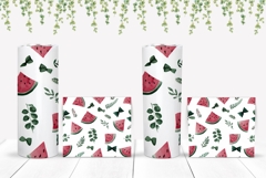 Watercolor Watermelon Tumbler, Fruits Tumbler Template Product Image 2