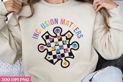 Inclusion Matters PNG, Autism Sublimation PNG Product Image 1