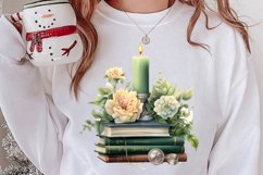 Cozy Green christmas Clipart Sublimation, Christmas PNG Product Image 2