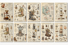 Ephemera Coffee Junk Journal Pages - Junk Journal Pack Product Image 2