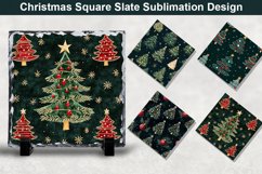 Christmas Tree Square Sublimation Slate Designs Product Image 1