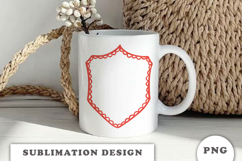 Red Crest Christmas Frame png Product Image 2