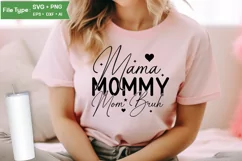 Mama Mommy Mom Bruh SVG Cut File | Mother's Day SVG Product Image 2