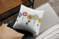 Colorful Smiling Flowers Embroidery Design Product Image 2