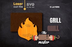 Grill Master SVG laser cut file for Glowforge Product Image 2