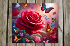 Valentine rose | Skinny tumbler Sublimation design PLUS Product Image 2