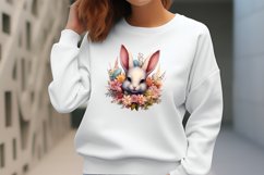 Bunny Ears Flowers Sublimation Clipart Product Image 2