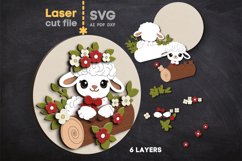 Sheep SVG laser cut file for Glowforge Product Image 2