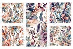 Watercolor Floral Tribal Pattern Product Image 2