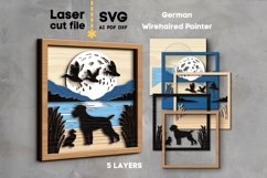 German Pointer Dog SVG Laser cut file for Glowforge Product Image 2