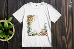 Floral Border Frame Clipart Sublimation PNG Product Image 2