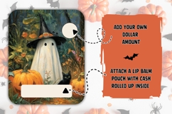 Art Halloween Ghost Money Card, Printable Halloween Design Product Image 2
