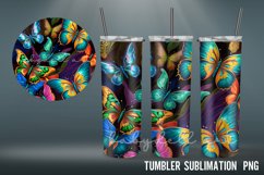 3D Tumbler Wrap| 3D Flowers Art Tumbler Sublimation Product Image 2