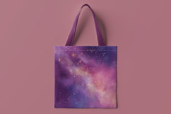 Purple Galaxy Art Digital Paper Product Image 2