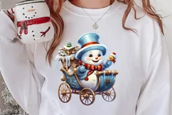 Funny Snowman Sublimation Clipart, Christmas PNG Product Image 2