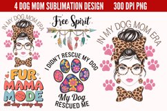Dog Mom Sublimation Bundle PNG, Product Image 3