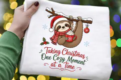 Christmas Winter Bouquet PNG, Holiday Floral Sublimation Product Image 5