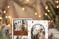 Boho Christmas Card Template Product Image 2