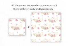 Swan Seamless Pattern, Romantic Digital Paper Product Image 2