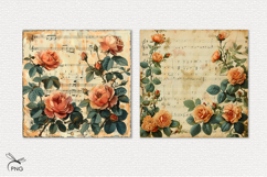 Vintage digital paper, background clipart Product Image 2