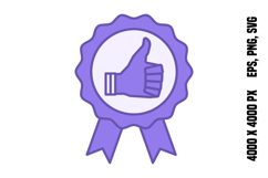 Colored Well Done Icon Product Image 1