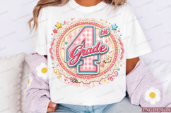 Pink Gingham School Sublimation Design Product Image 2