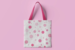 Pink Black Polka Digital Paper Product Image 2