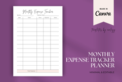 Monthly Expense Tracker Template | Editable Canva Budget Product Image 1