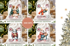 Christmas Mouse Santa Sack PNG, Christmas Santa Sack Designs Product Image 2