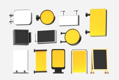 3D Signboard Mockup Bundle Product Image 2