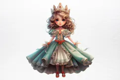 Christmas Little Girl Clipart PNG Product Image 2