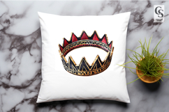 Geometric Tribal Crown Clipart Sublimation PNG Product Image 2