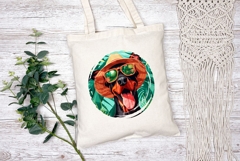 Summer Doberman Dog Illustration, Funny Doberman Dog Print Product Image 2