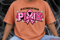 In October We Wear Pink ublimation Design Product Image 2