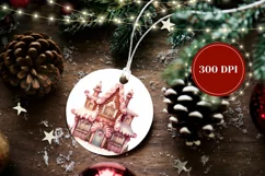 Christmas Sweet House Ornament, Christmas Ornament Design Product Image 2