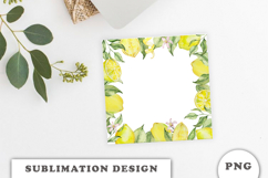 Watercolor Lemons Frame png Product Image 2