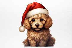 Christmas Dog Sublimation Clipart PNG Product Image 2