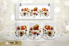 WILDFLOWERS mug wrap sublimation png Product Image 3