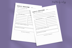 Minimal Daily Review Planner Template | Aesthetic Daily Product Image 2