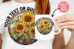 Sunflower Sublimation Bundle | Stained Glass Sublimation Product Image 3