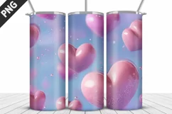 Valentines Love Skinny Tumbler PNG Wrap| Valentines Tumbler Product Image 3