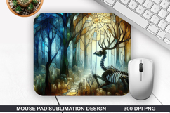 Deer Mouse Pad, Halloween Mouse Pad PNG Design , Halloween Product Image 1