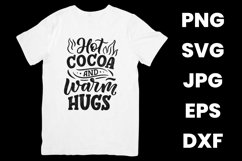 Hot Cocoa And Warm Hugs, Funny Winter Season Lovers SVG Product Image 2